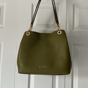 Michael Kors Moss Green Shoulder Bag